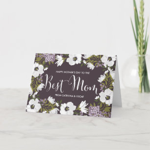 Cartão Lilac Anemones Blooms Happy Mother's Day Card