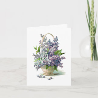 Cartão Lilac Basket Lavendar Lilac, Roxo