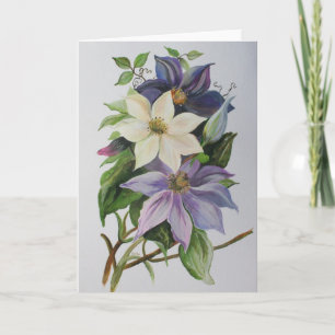 Cartão Lilac Clematis