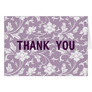 Cartão Lilac Floral Pattern