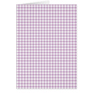 Cartão Lilac Gingham