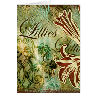Cartão Lillies