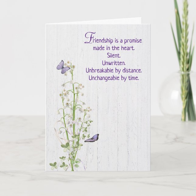 Cartão Lily dos Obrigados do Vale para Amigo (Frente)