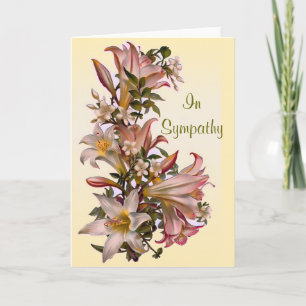 Cartão Lily Flowers Sympathy