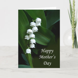 Cartão Lily of the Valley Mother's Day card