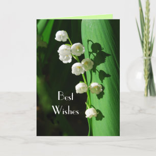 Cartão Lily of the Valley Wedding Best Wish