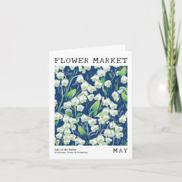 Cartão Lily of Valley Birth Flower Market May Birth
