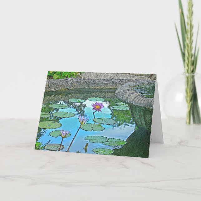 CARTÃO "LILY POND" (FOTO MANIP) (Frente)