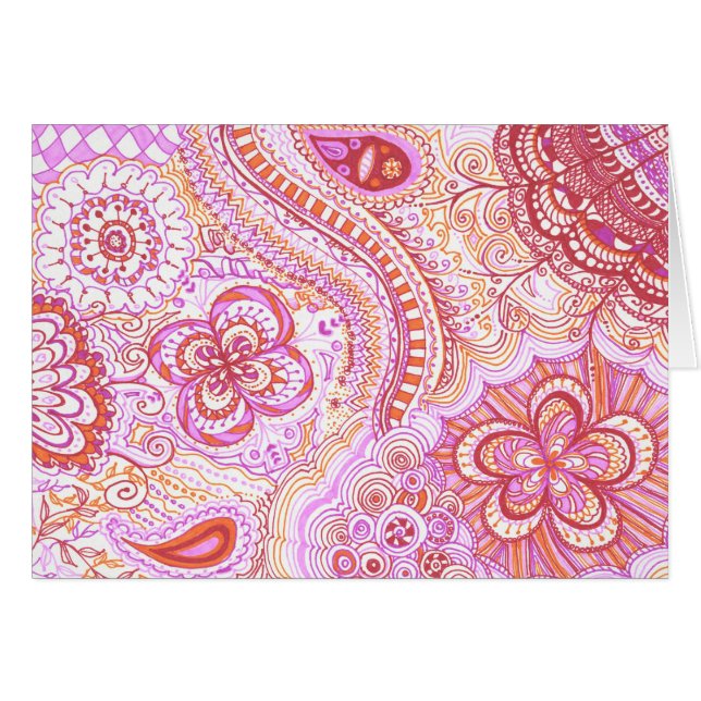 Cartão Limão-auxílio cor-de-rosa (Frente Horizontal)