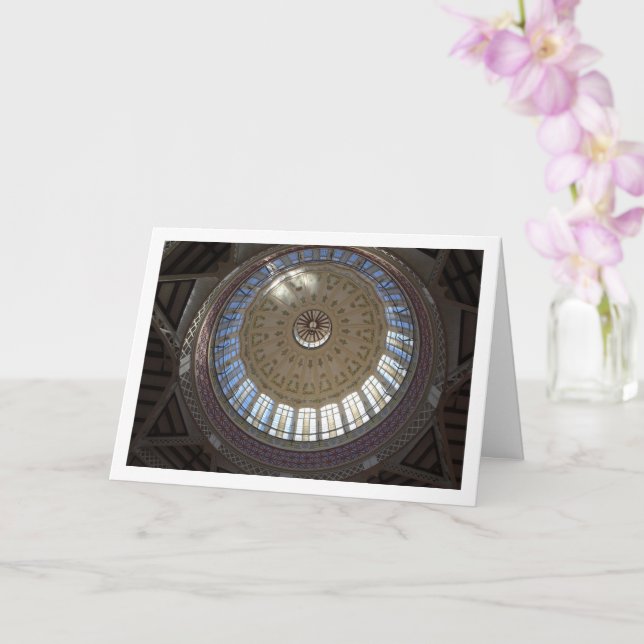 Cartão Limite máximo do Mercado Central, Valência, España (Orquídea)