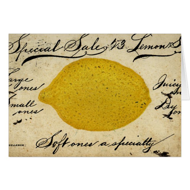Cartão Limões especiais -1897 (Frente Horizontal)