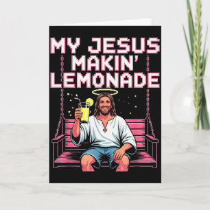 Cartão Limonada de Jesus Meme Cristão Engraçado 