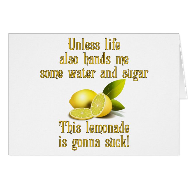 Cartão Limonada fazer (Frente Horizontal)