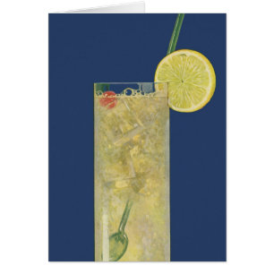 Cartão Limonada Vintage ou Soda Fruta, Bebidas Bebidas