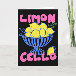 Cartão Limoncello Itália Limões Viagem de Férias Costa Am
