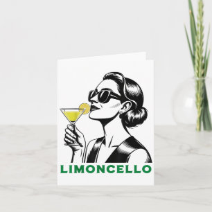 Cartão Limoncello Tail Chic Italiana Aperitivo Mulher