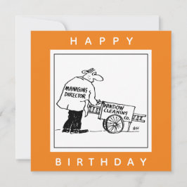 Cartão Limpador de Janelas com Carrinho de Limpeza de Jan