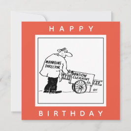 Cartão Limpador de Janelas com Carrinho de Limpeza de Jan