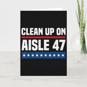 Cartão Limpar na Prateleira 47 Impeach 47 Anti Trump Pres