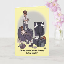 Limpe a placa de saudação dobrada do seu quarto