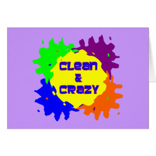 Cartão Limpo e louco
