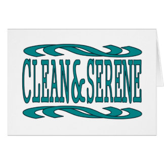 Cartão Limpo e sereno