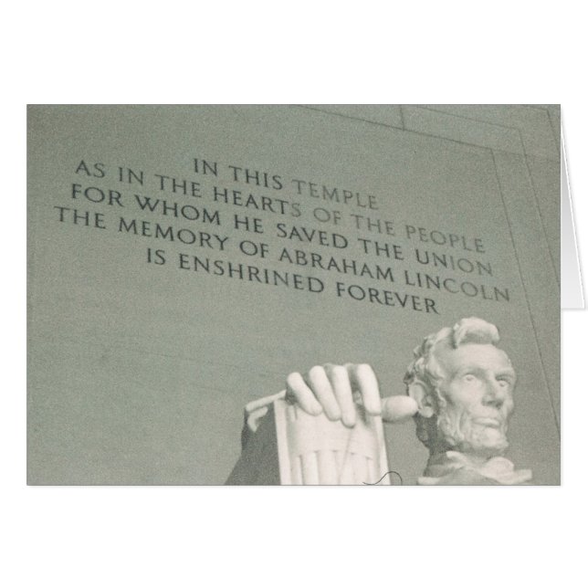 Cartão lincoln (Frente Horizontal)