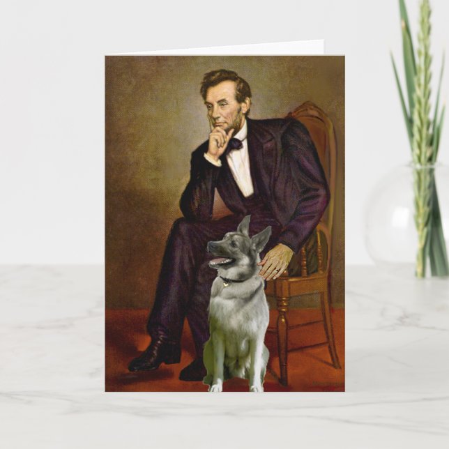 Cartão Lincoln - Elkhound norueguês (Frente)