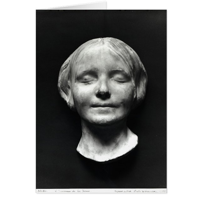 Cartão L'Inconnue de la Seine' (Frente)