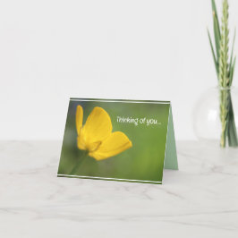 Cartão Linda Amarelo ButterCup natureza floral