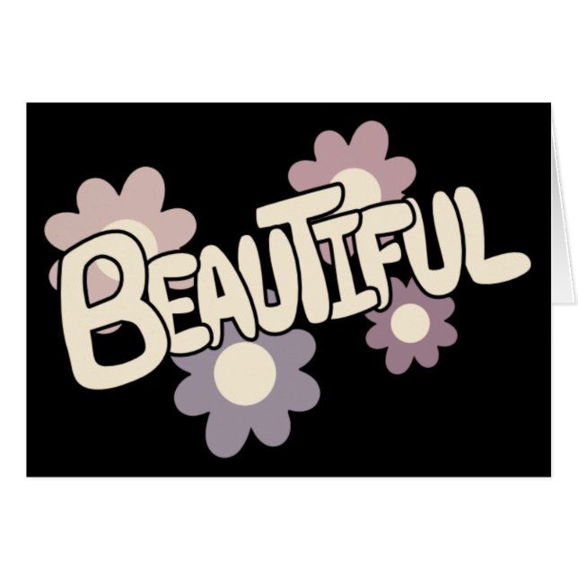 Cartão Linda Arte Floral (Frente Horizontal)