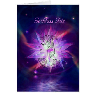 Cartão Linda Deusa Celestial Isis!