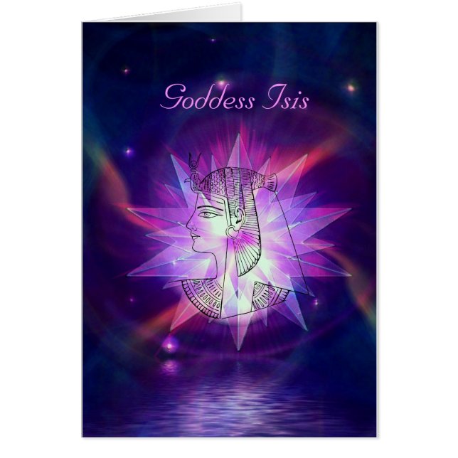 Cartão Linda Deusa Celestial Isis! (Frente)