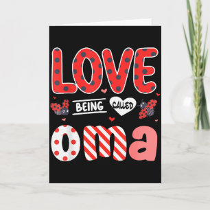 Cartão Linda Eu Amo Ser Chamado Oma Ladybug Feliz Valenti