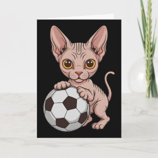 Cartão Linda Futebol Sphynx Apenas Garota Que Ama Gatos B