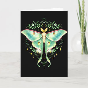Cartão Linda mariposa luna bela borboleta inseto amante