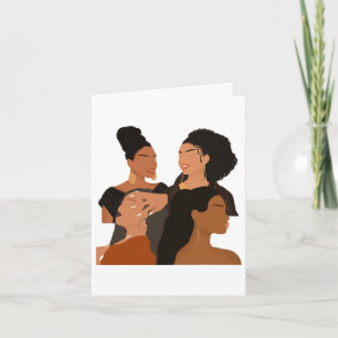 Cartão Linda Melanina Mulher Negra História Mês Cinto