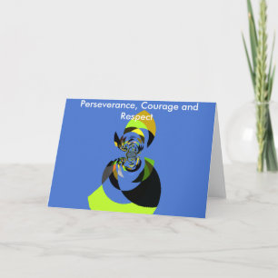 Cartão Lindas ilustrações coloridas da silhueta feminina