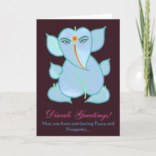 Cartão Lindas saudações Tradicionais de Diwali