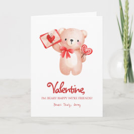 Cartão Lindo Beary Feliz Dia dos Namorados