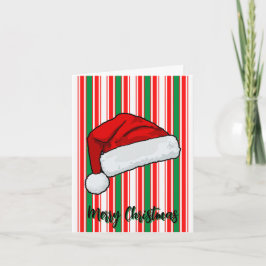 Cartão Lindo chapéu de Natal, Feliz Natal
