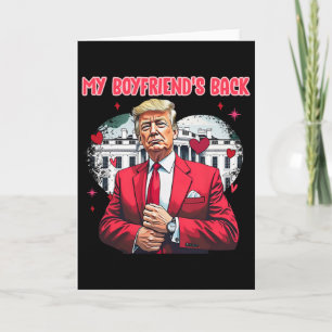 Cartão Lindo Divertido Trump Dia dos Namorados Ck Branco
