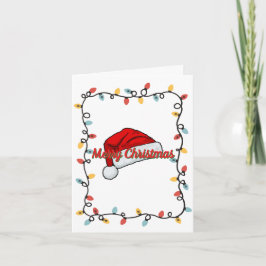 Cartão Lindos chapéus de Natal, Feliz Natal