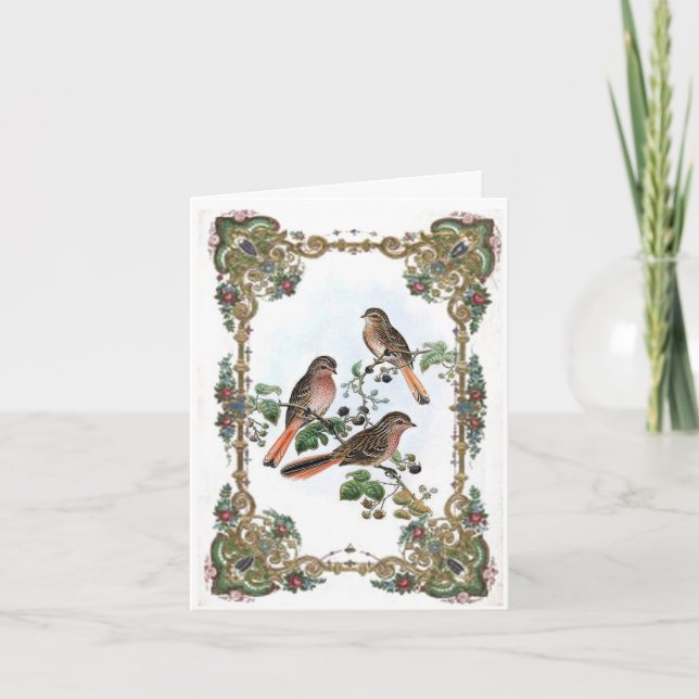 Cartão Lindos pensamentos para você (Frente)