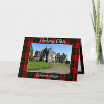 Lindsay Clan Balcarres House Folheto De Saudação