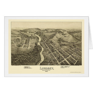 Cartão Lindsey, mapa panorâmico do PA - 1895