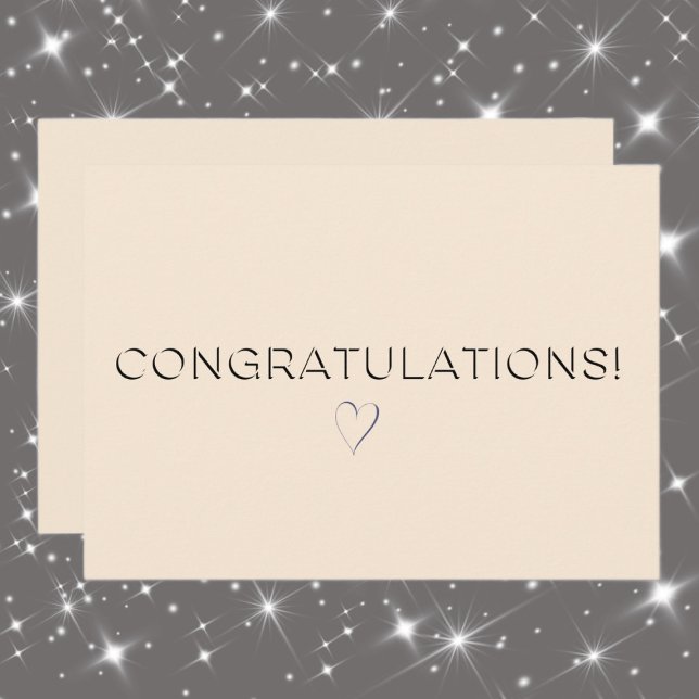 Cartão Linen Color Elegant All Occasion Congrats Flat (Criador carregado)