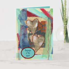 Cartão "Língua do coração"