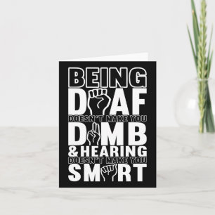 Cartão linguagem de sinais de consciência Linguagem de si