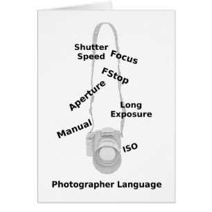 Cartão Linguagem Fotógrafo